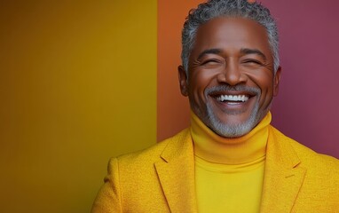 Obraz premium Confident businessman with a suit and a smile in a studio background, He looking at the camera