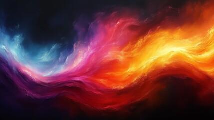 Obraz premium Colorful abstract wave with vibrant hues