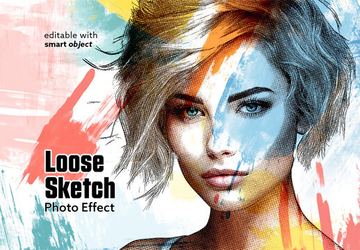Loose Sketch Photo Effect