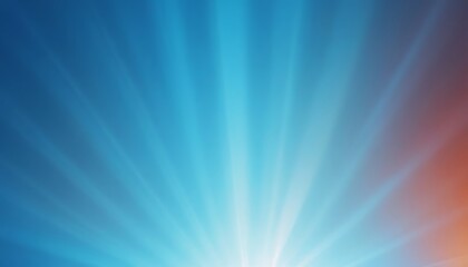 Obraz premium blue bright glowing summer sun on a soft background ray, light, beam, burst, flare, glow, shine, 8