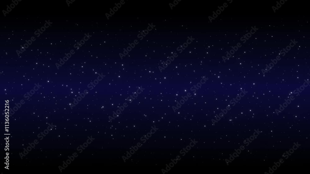 Poster galaxy star dust sparkle animation, dark abstract particle glitter background