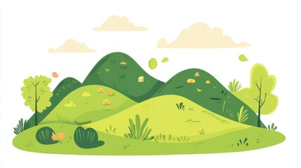 Obraz premium landscape with grass
