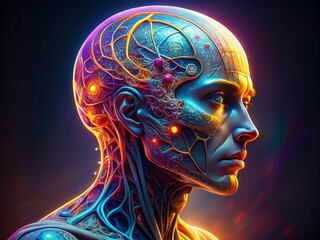 Bio-Electronic Android Head: Composite & Bio-Cell Humanoid AI  Robotics