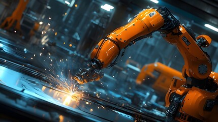 Industrial setting with a male engineer