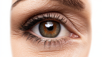 Obraz premium Captivating Hazel Eye Close-Up 