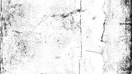 Texture wall grunge. Old pattern paper. Gray dirty textured surface. Concrete overlay frame. Black noise, dust on transparent backdrop. PNG format.