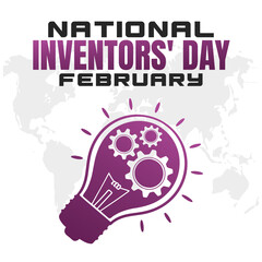 NATIONAL INVENTORS' DAY Vector Illustration for post background