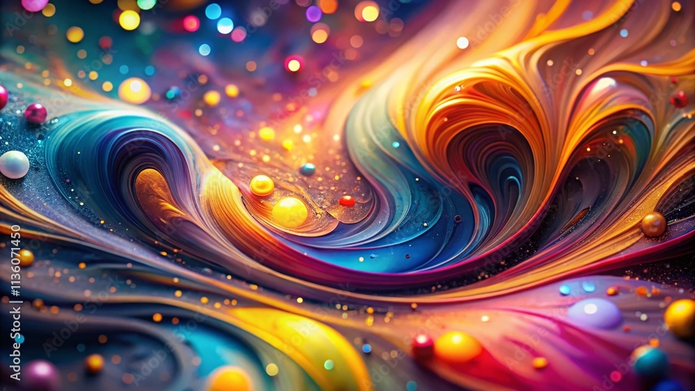 Poster captivating paint overlay 28 with bokeh effect for artistic photography and backgrounds, perfect for