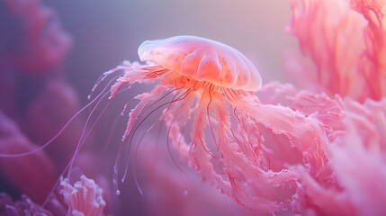 Pink Jellyfish Underwater: Mesmerizing Ocean Beauty