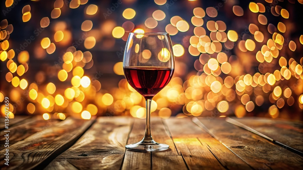 Poster captivating reflections in a red wine glass: a conceptual photography exploration of light and color
