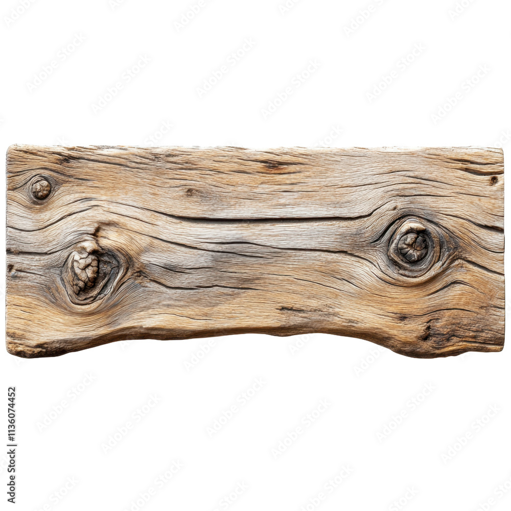 Aufkleber rustic wood plank with natural texture and unique patterns