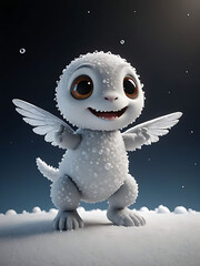 Obraz premium angel with a gift