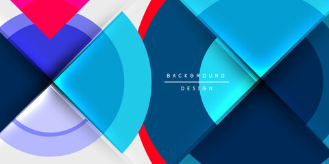 Circle and semi circle geometric background. Vector Illustration For Wallpaper, Banner, Background, Card, Book Illustration, landing page