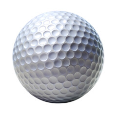 Golf ball isolated on transparent background