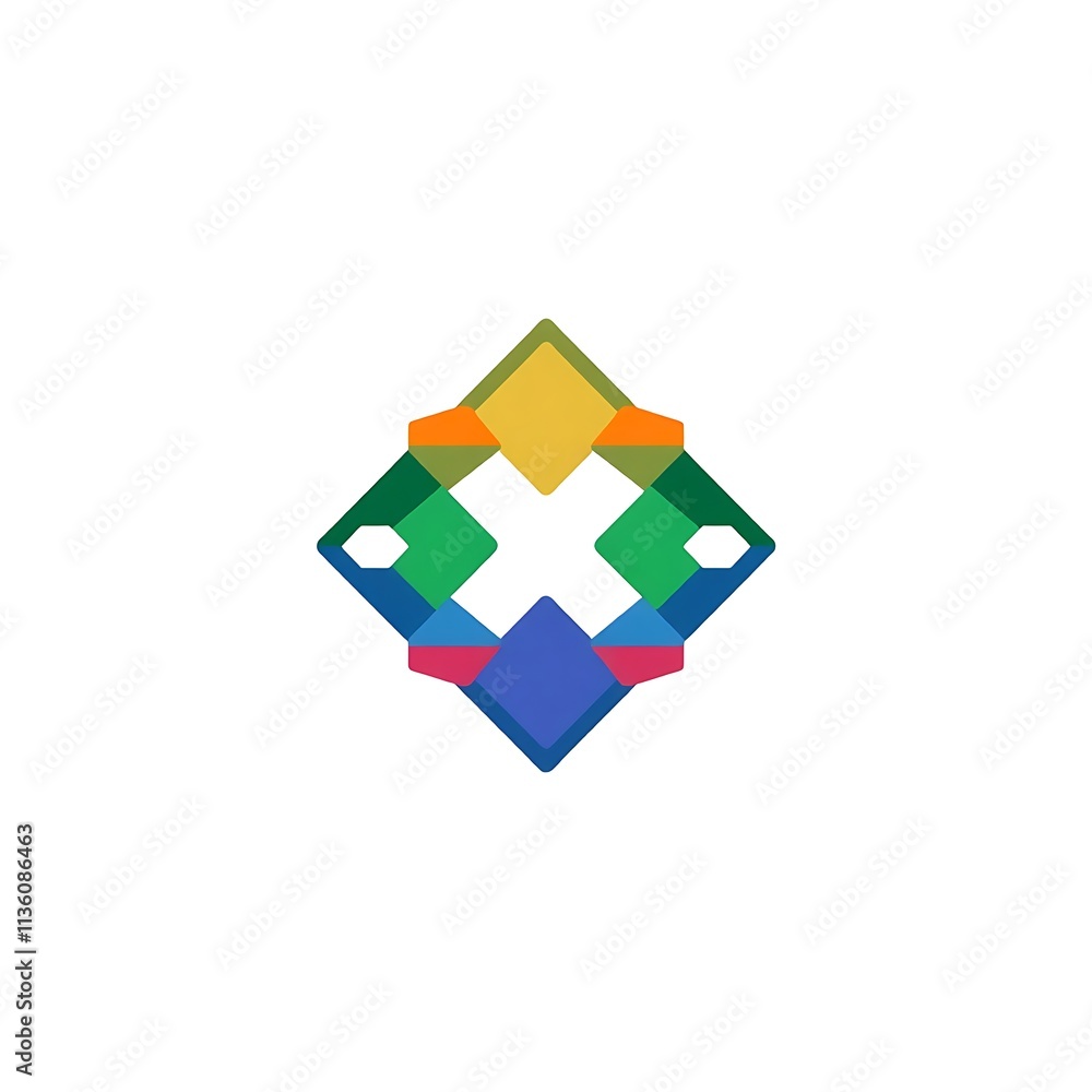 Poster abstract colorful x logo design: a minimalist and modern logo design featuring an abstract 