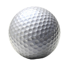 Golf ball isolated on transparent background
