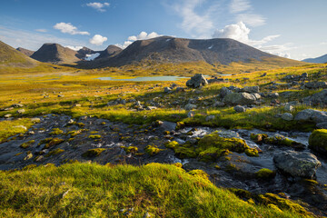 Skarki Massiv, Sarek Nationalpark, Lappland, Schweden, Europa