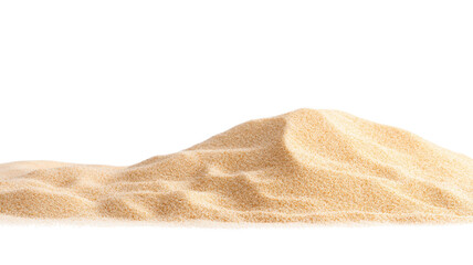 A mound of fine, golden sand with smooth contours and gentle slopes.