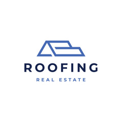 real estate logo design, or the roof of a house with the letters AB