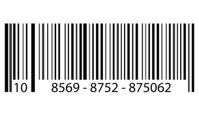 Barcode vector icon or bar code scan label for product price tag, Barcode vector icon with numbers. Easily editable	
