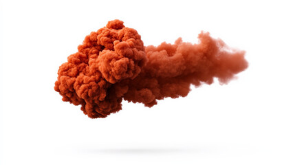 Fiery Orange Smoke Plume 