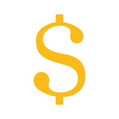 żółty symbol dolara, grafika wektorowa © robert6666