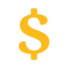 żółty symbol dolara, grafika wektorowa © robert6666