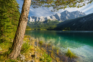 Zugspitze, Eibsee, Bayern, Deutschland