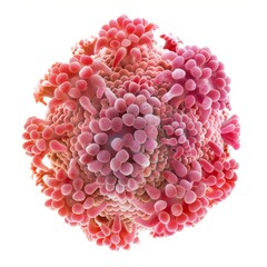 Fototapeta premium Highly detailed 3d rendering of a respiratory syncytial virus - rsv - particle showing surface glycoproteins forming the viral envelope