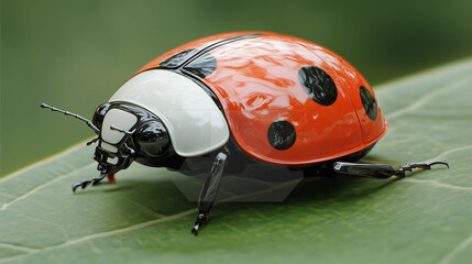 Fototapeta premium ladybird on a leaf