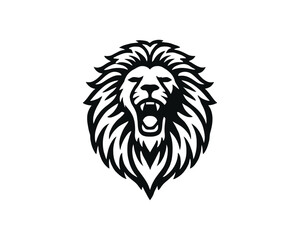 Lion Roar Mascot logo vector template