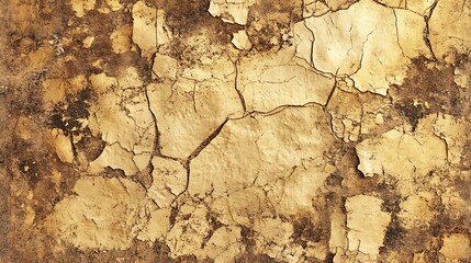 Naklejka premium Earthy Brown Cracked Texture with Natural Rough Surface for Design Projects : Generative AI