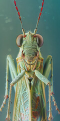 Macro Shot of Green Insect
