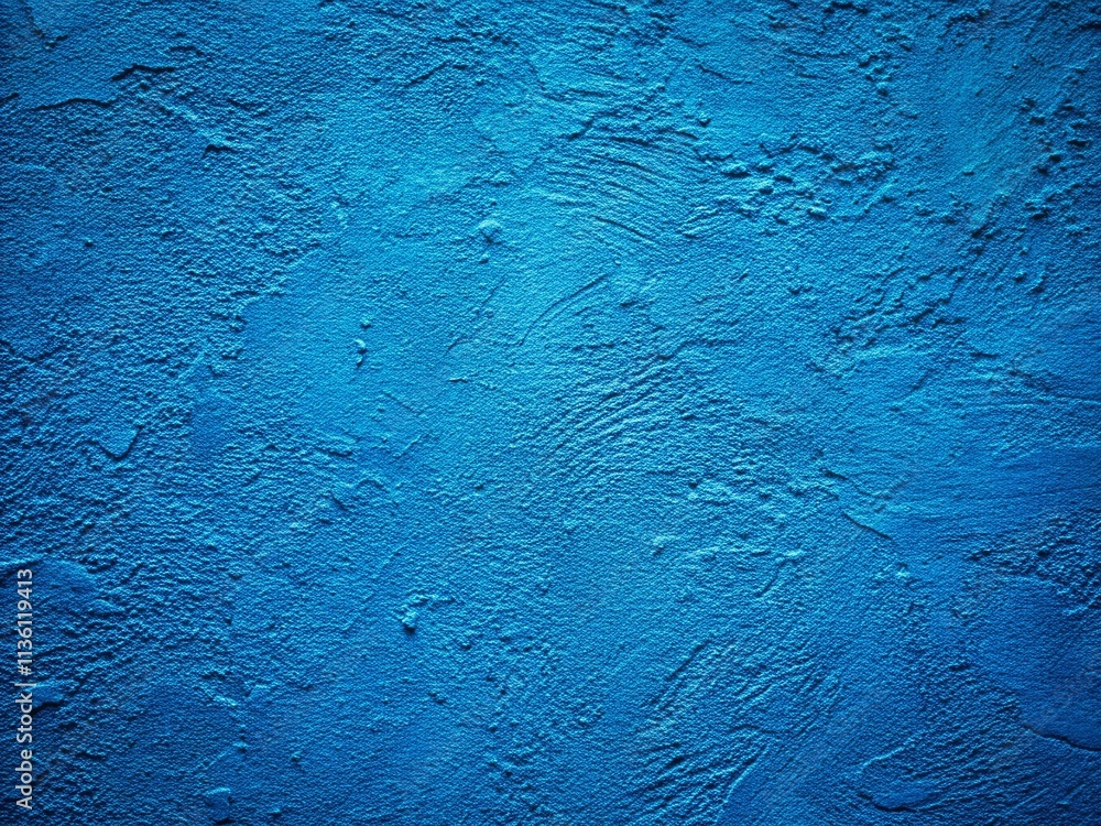 Poster elegant blue decorative plaster texture with subtle vignette effect for aesthetic background and des