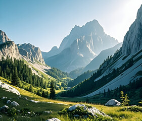 swiss mountains landscape