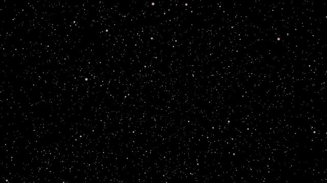Abstract universe background animation, floating rotating dots futuristic 3d visual effect