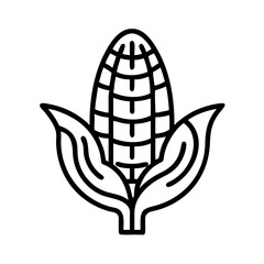 corn maze icon, fall line art, fall icon - simple black line art icon of corn maze, symbolizing fall celebrations. fall vector art.