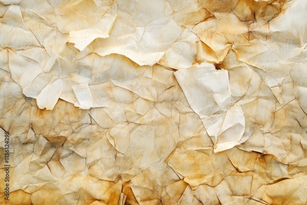 Aufkleber texture from stained coffee filters showcasing unique patterns and hues in a natural setting