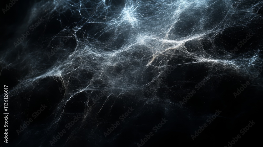 Aufkleber abstract web-like pattern on dark background