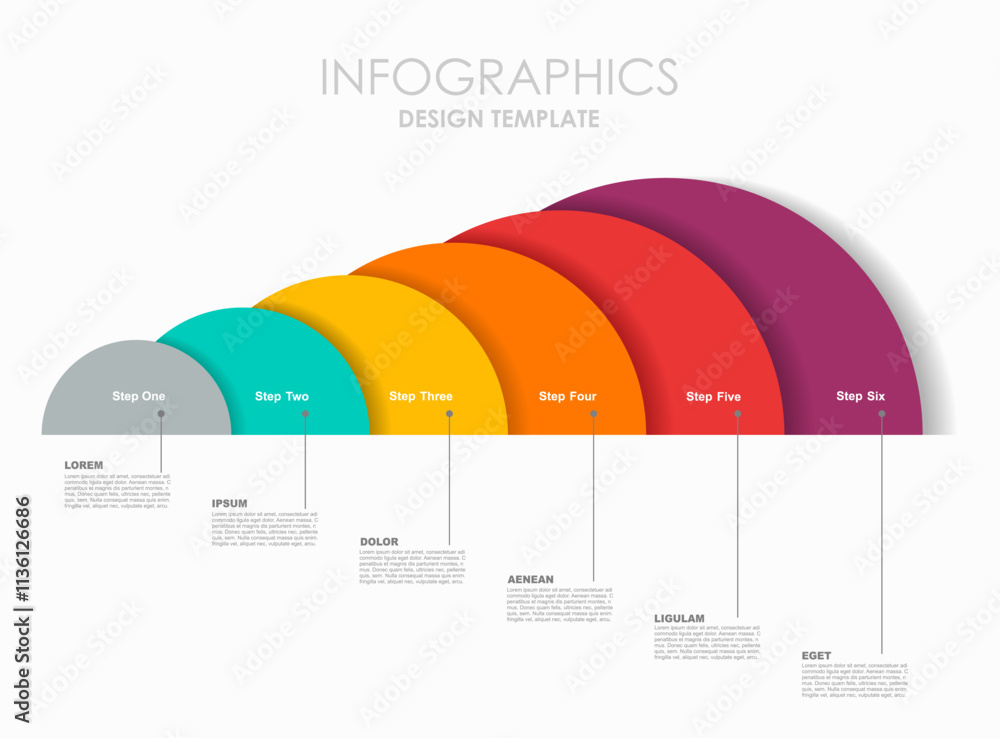 Poster infographic design template with place for your data. vector illustration.