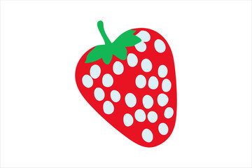 strawberry vector, fruits strawberry vector art illustration