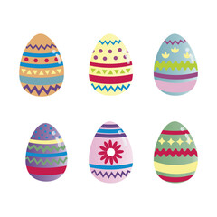 set of easter eggs