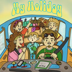 Vibrant Colour and Full Colour Funny Happy Adventure Holiday Children Story Book Illustration