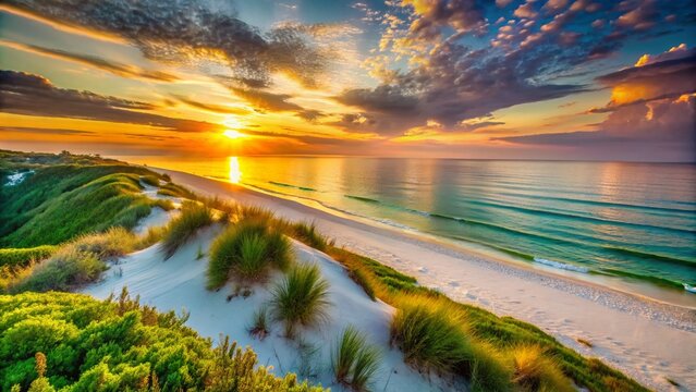 Florida Landscape Photography: 30A Beaches, Dunes, Coastal Scenery, Emerald Coast Sunrise