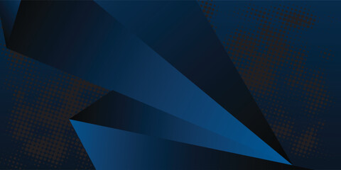 Dark blue abstract concept polygonal tech background. vektor