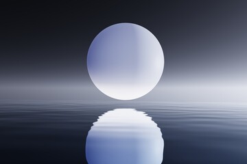 Futuristic moon background