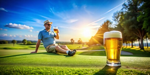 Golf Beer Relaxation: Perfect 19th Hole, Golf Course Drinks, Summer Golf, Brewery Golf, After Golf Refreshment