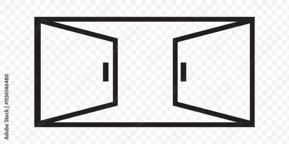 Poster login logout icon. enter and exit icon. icons sign in and sign out app vector symbol logout and logi