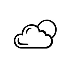 cloud and sun icon