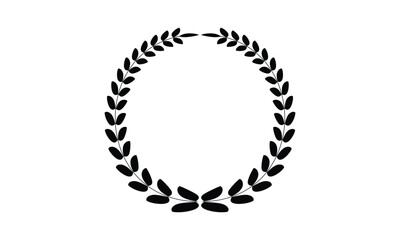 laurel wreath award. transparent png and vector illustration.